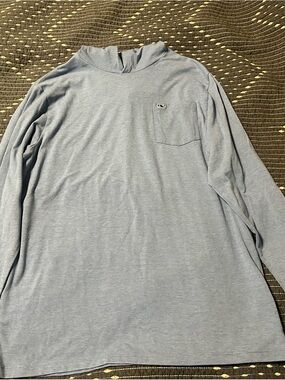 Boys Vineyard Vines Light Blue Long-Sleeve Pocket Tee